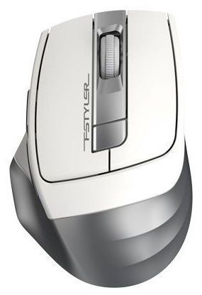Wireless Mouse A4Tech FG35, Optical, 1000-2000 dpi, 6 buttons, Ergonomic, 1xAA, White/Silver, USB 112670 фото