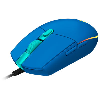 Gaming Mouse Logitech G102 Lightsync, Optical, 200-8000 dpi, 6 buttons, Ambidextrous, RGB, Blue USB 120092 фото