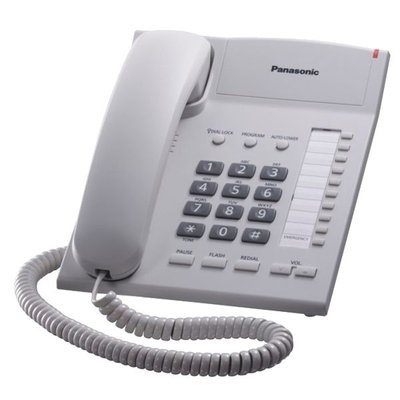Telephone Panasonic KX-TS2382UAW, White, Ringer Indicator, One-Touch Dialer of 20 Numbers 40566 фото