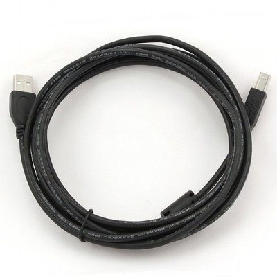 Cable USB, AM/BM, 3.0 m, USB2.0 Premium quality with ferrite core, CCF-USB2-AMBM-10 42842 фото