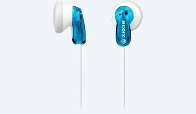 Earphones SONY MDR-E9LPL, 3pin 3.5mm jack L-shaped, Cable: 1.2m, Blue 133538 фото