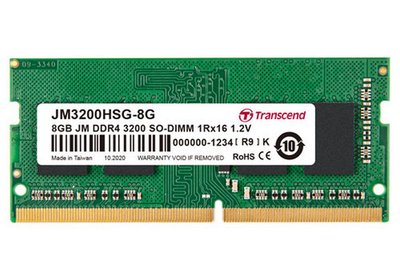 .8GB DDR4- 3200MHz SODIMM Transcend PC25600, CL22, 260pin DIMM 1.2V 120275 фото