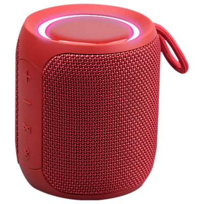 Portable Speaker X-music Mini Q08S, Red, waterproof IP67, TWS, 2500mAh, 16W, AUX, Type-C 131852 фото