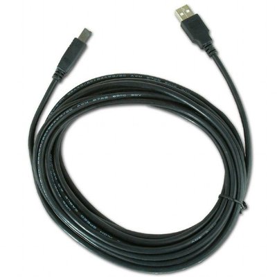 Cable USB, AM/BM, 5.0 m, USB2.0, High quality with ferrite core, CCP-USB2-AMBM-15 49236 фото
