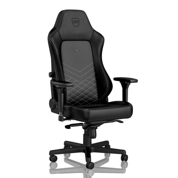 Gaming Chair Noble Hero NBL-HRO-PU-BPW Black/White, User max load up to 150kg / height 165-190cm 123609 фото