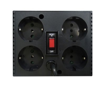 Stabilizer Voltage PowerCom TCA-3000, 3000VA/1500W, Black, 4 Shuko socket 121433 фото