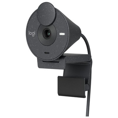 Camera Logitech BRIO 300, 1080p/30fps, FoV 70°, 2MP, Fixed Focus, Shutter, 1.5m, Type C, Graphite 149471 фото