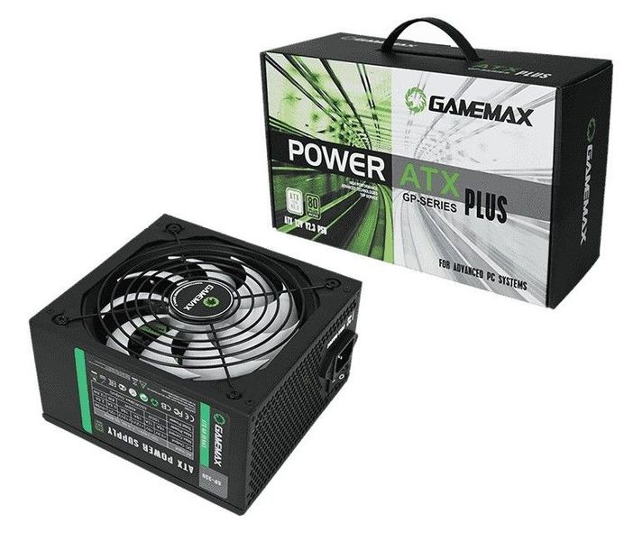Power Supply ATX 550W GAMEMAX GP-550, 80+ Bronze, Active PFC, 140mm Ultra Silent Fan 121953 фото
