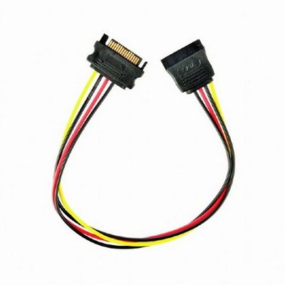 Cable SATA power extention cable, 0.3 m, Cablexpert CC-SATAMF-01 86204 фото