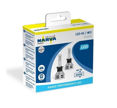 H1 LED NARVA Range Performance LED 12V-24V 6500K (2 buc.) 148624 фото