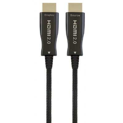Cable HDMI to HDMI Active Optical 20.0m Cablexpert, 4K UHD, Ethernet, Blister, CCBP-HDMI-AOC-20M 105713 фото