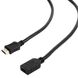 Cable HDMI male to HDMI female 0.5m Cablexpert male-female, V1.4, Black, CC-HDMI4X-0.5M 80283 фото 1