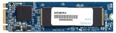 .M.2 SATA SSD 480GB Apacer AST280 "AP480GAST280" [80mm, R/W:520/495MB/s, 84K IOPS, Phison S11, TLC] 110981 фото