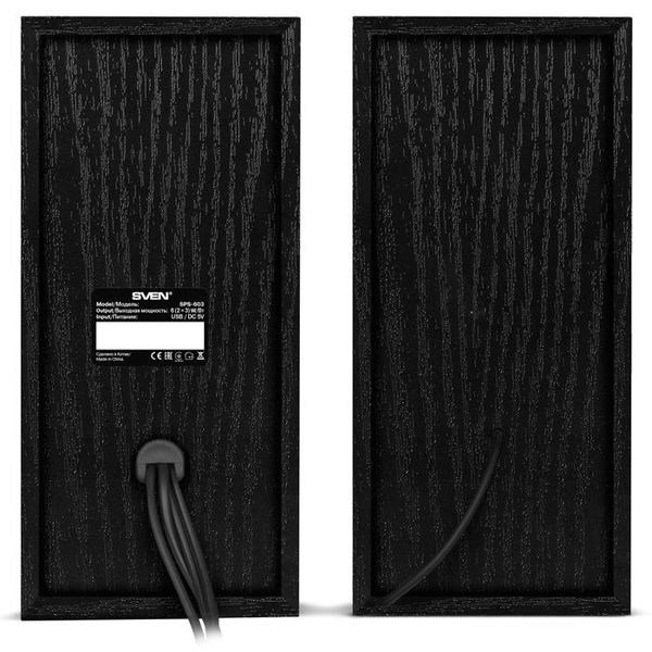 Speakers SVEN "SPS-603" Black, 6w, USB power 84191 фото