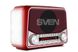 Speakers SVEN Tuner "SRP-525", Red, 3W, FM/AM/SW, USB, microSD, flashlight, battery 129509 фото 1