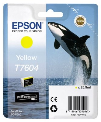 Ink Cartridge Epson T760 SC-P600 Yellow, C13T76044010 109699 фото