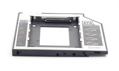 Slim mounting frame for 2.5'' drive to 5.25'' bay, for drive up to 12.7 mm, Gembird, MF-95-02 75656 фото