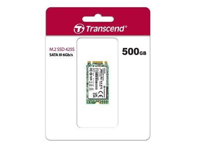 .M.2 SATA SSD 500GB Transcend "TS500GMTS425S" [42mm, R/W:530/480MB/s, 50K/75K IOPS, 180 TBW, 3DTLC] 145814 фото