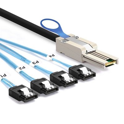 RAID Cable SFF-8088 TO 4x SATA, 1m 64384 фото