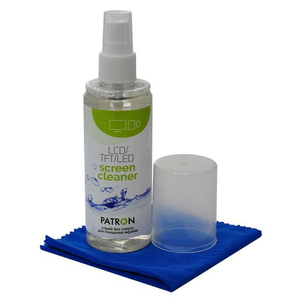 Cleaning set for screens PATRON "F3-022" (Sprey 120ml+Wipe) Patron 108276 фото