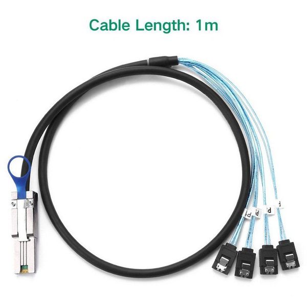 RAID Cable SFF-8088 TO 4x SATA, 1m 64384 фото