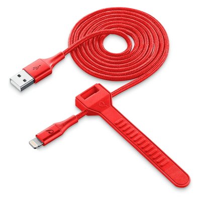 Lightning Cable Cellular, Strip MFI, 1M, Red 137729 фото