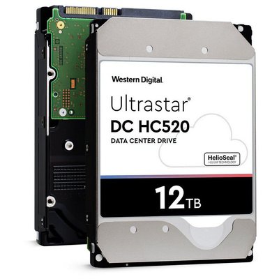3.5" HDD 12.0TB-SATA-256MB Western Digital Ultrastar DC HC520 0F30146, Enterprise, CMR, 2.5M (MTBF) 128127 фото