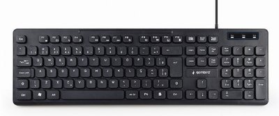 Keyboard Gembird KB-MCH-04, Slimline, Silent, 12 FN keys, Chocolate type, Black, USB 141456 фото