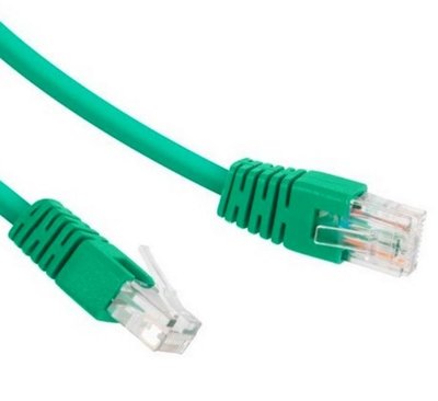 5m, Patch Cord Green, PP12-5M/G, Cat.5E, Cablexpert, molded strain relief 50u" plugs 30889 фото