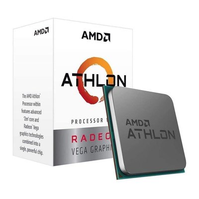 APU AMD Athlon 3000G (3.5GHz, 2C/4T, L2 1MB, L3 4MB, 14nm, Vega 3 Graphics, 35W), Socket AM4, Tray 126706 фото