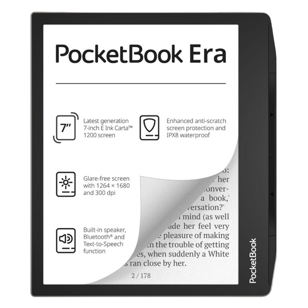 eBook Reader PocketBook 700 Era, Negru | Argintiu 205643 фото
