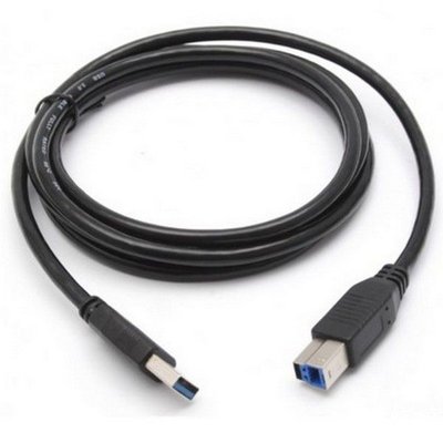 Cable USB 3.0, AM - BM 1.8 m High quality, APC Electronic, Black 69727 фото