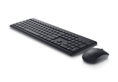 Wireless Keyboard & Mouse Dell KM3322, Multimedia keys, Sleek lines, Compact size, 2xAA/2xAAA, Black 143761 фото