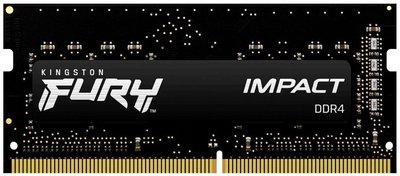 .8GB DDR4-3200MHz SODIMM Kingston FURY Impact (KF432S20IB/8), CL20-22-22, 1.2V, Intel XMP, Black 132223 фото
