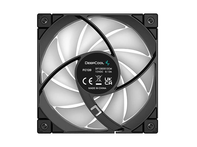 PC Case Fan Deepcool FC120, 120x120x25, 28dB, 61.91CFM, 500-18000PM, ARGB, Hydro Bearing 144802 фото