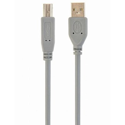 Cable USB, AM/BM, 1.8 m, USB2.0, High quality, Cablexpert, Grey, CCP-USB2-AMBM-6G 41156 фото