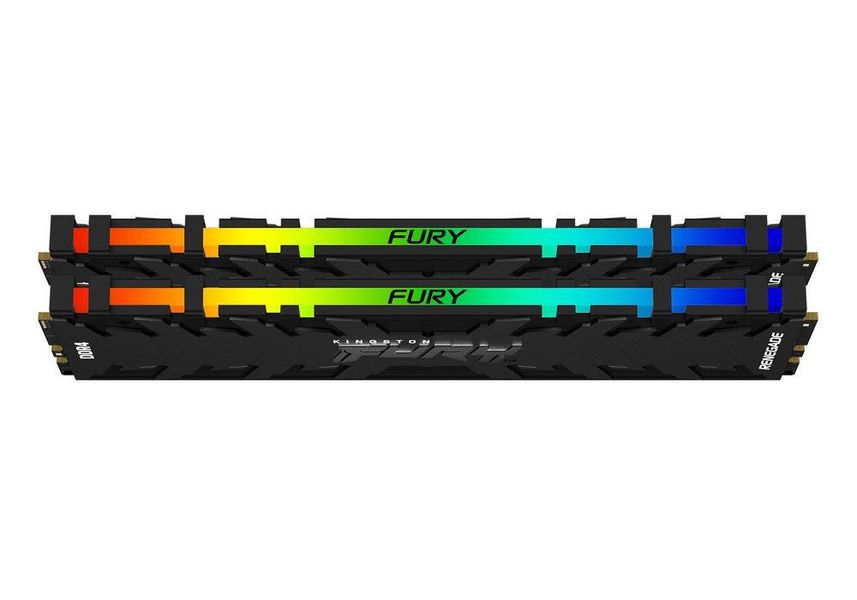 16GB DDR4-4266MHz Kingston FURY Renegade RGB (Kit of 2x8GB) (KF442C19RBAK2/16), CL19, 1.4V, Black 201370 фото