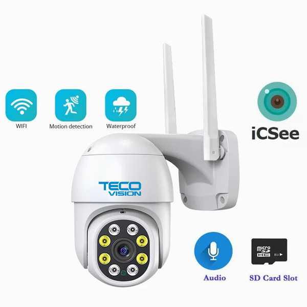TECO VISION 5 Megapixeli 360° Audio + Microfon 128GB WIFI PTZ Dome Camera 36-8-103 фото