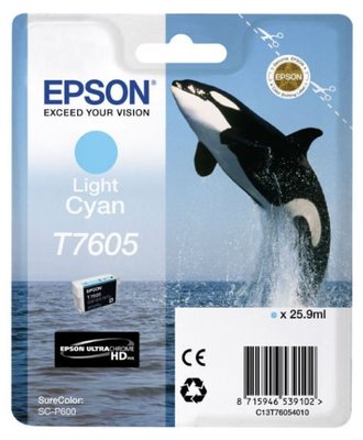 Ink Cartridge Epson T760 SC-P600 Light Cyan, C13T76054010 109700 фото
