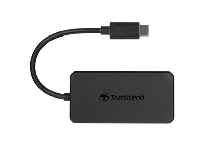 USB Type-C Hub 4-port Transcend "TS-HUB2C" Black (1xUSB Type-C 3.0 to 4xUSB-A 3.0 5Gb/s) 130825 фото