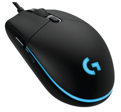 Gaming Mouse Logitech G Pro Hero, Optical, 100-25600 dpi, 6 buttons, RGB, Onboard mem., Black, USB 110677 фото