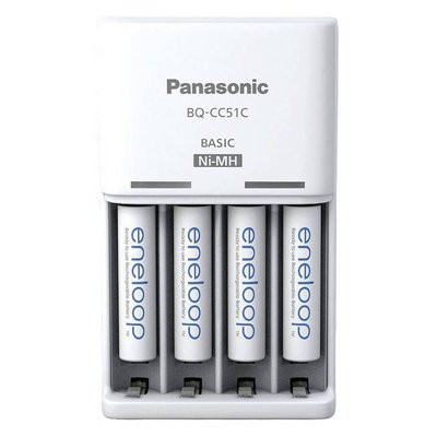 Panasonic "Basic" Charger 4-pos AA/AAA + 4AA 2000mAh, K-KJ51MCD40E 146522 фото