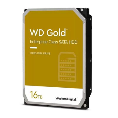 3.5" HDD 16.0TB-SATA-512MB Western Digital "Gold (WD161KRYZ)", Enterprise, CMR, 7200rpm, 2.5M (MTBF) 128125 фото