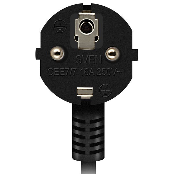 Surge Protector 5 Sockets, 3.0m, Sven SF-05LU, 2 USB ports charging (2.4A), Black 116185 фото