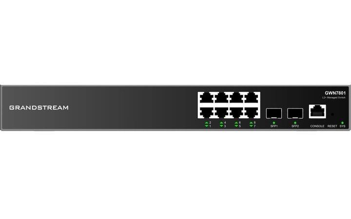 .8-port 10/100/1000Mbps Managed Switch Grandstream "GWN7801", 2xSFP expansion slot 203472 фото