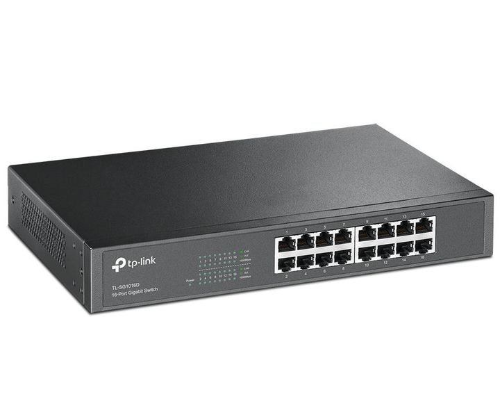 16-port Gigabit Desktop/Rackmount Switch TP-LINK "TL-SG1016D", metal case 58432 фото