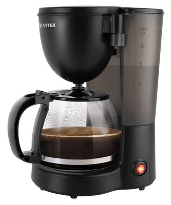 Капельная кофеварка VITEK VT-1500, 600Вт, Чёрный 113454 фото