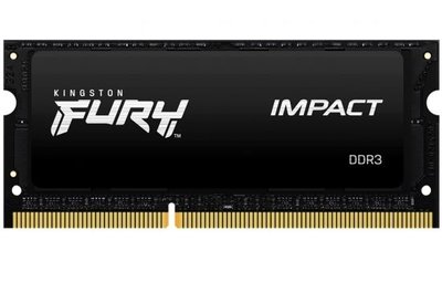 4GB DDR3 1600MHz SODIMM 204pin Kingston FURY Impact (KF316LS9IB/4), CL9-9-9, 1.35V, Black 132227 фото