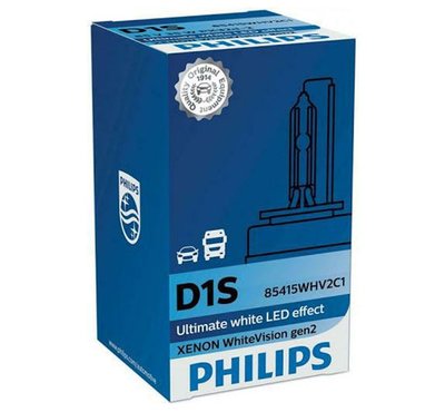 D1S PHILIPS 5000K LED EFECT WhiteVision 85V 35W PK32d-2 XENON 85415WHV2C1 фото