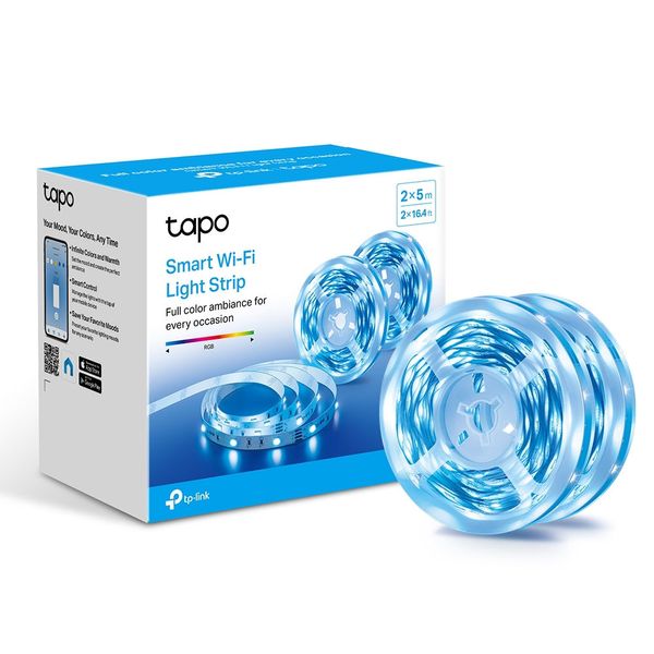 TP-LINK "Tapo L900-5", Smart Wi-Fi LED Dimmable Strip, Multicolor, 5 Meters, 2100lm 144981 фото